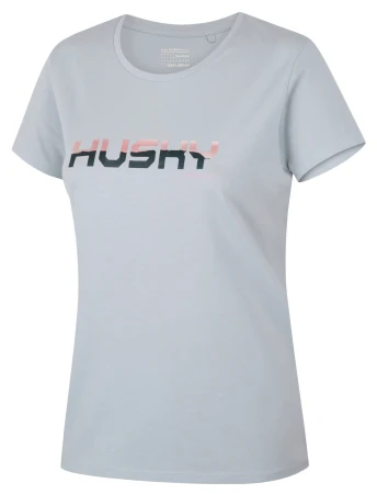Husky Tee Wild L light grey dámské bavlněné triko