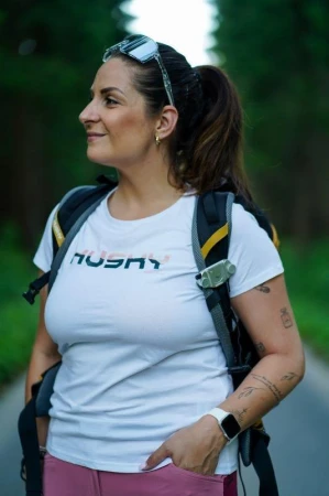 Husky Tee Wild L white dámské bavlněné triko