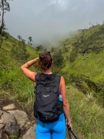 Husky Dalu L light blue dámské běžecké kraťasy