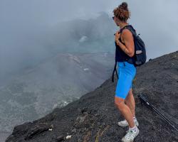 Husky Dalu L light blue dámské běžecké kraťasy