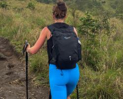 Husky Dalu L light blue dámské běžecké kraťasy