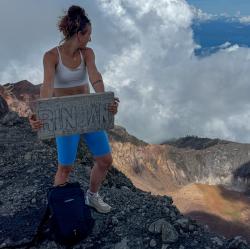 Husky Dalu L light blue dámské běžecké kraťasy