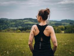 Husky Tao L light purple dámské funkční tílko