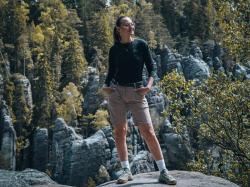 Husky Kiani L beige dámské kraťasy