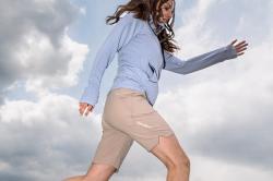 Husky Kiani L light green dámské kraťasy