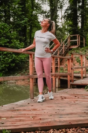 Husky Dasana L pink dámské legíny