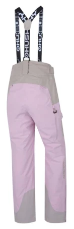 Husky Glad L pink/beige dámské lyžařské kalhoty
