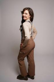 Husky Grati L brown dámské lyžařské kalhoty