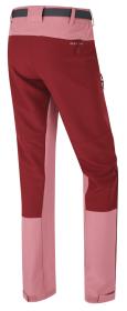 Husky Keiry L bordo/pink dámske outdoor nohavice