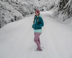 Husky Kixees L dark turquoise dámske outdoor nohavice