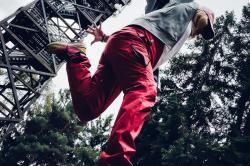Husky Lamer L magenta dámské outdoor kalhoty