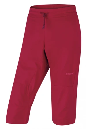 Husky Speedy L magenta dámské outdoorové 3/4 kalhoty