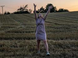 Husky Dot L black dámské šaty