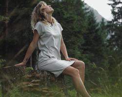 Husky Dot L faded pink dámské šaty