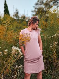 Husky Dot L faded pink dámské šaty