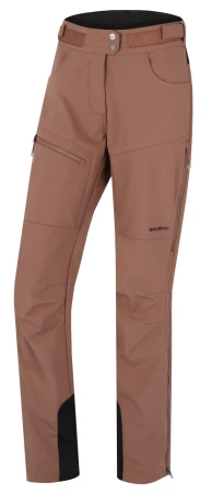 Husky Keson L brown dámské softshell kalhoty