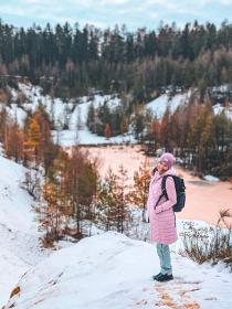 Husky Keson L faded mint dámske softshellové nohavice