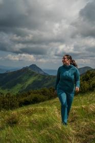 Husky Kaila L turquoise dámské softshellové kalhoty