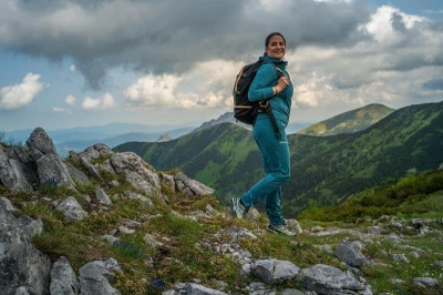 Husky Kaila L turquoise dámské softshellové kalhoty
