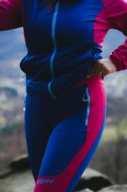 Husky Kala L pink/blue dámské softshellové kalhoty