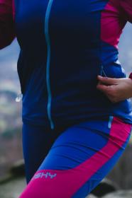 Husky Kala L pink/blue dámské softshellové kalhoty