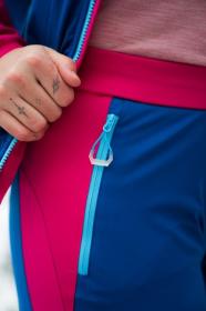 Husky Kala L pink/blue dámské softshellové kalhoty