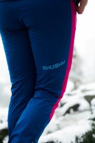 Husky Kala L pink/blue dámské softshellové kalhoty