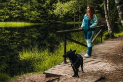 Husky Kala L pink/blue dámské softshellové kalhoty