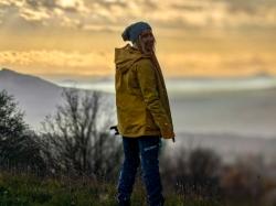 Husky Kala L pink/blue dámské softshellové kalhoty