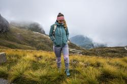 Husky Kala L pink/blue dámské softshellové kalhoty