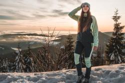 Husky Kala L pink/blue dámské softshellové kalhoty