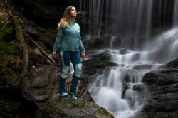 Husky Kala L pink/blue dámské softshellové kalhoty