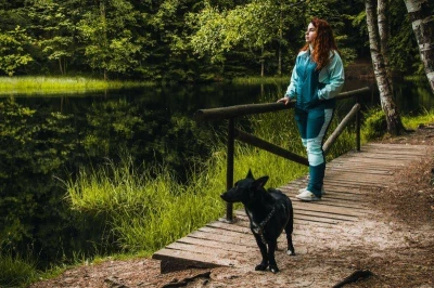 Husky Kala L pink/blue dámské softshellové kalhoty