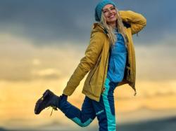 Husky Kala L purple/grey dámské softshellové kalhoty