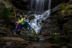 Husky Kala L purple/grey dámské softshellové kalhoty