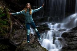 Husky Kala L purple/grey dámské softshellové kalhoty