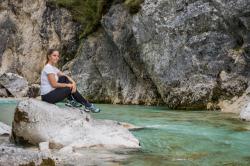 Husky Darby Long L black dámské sportovní kalhoty