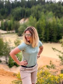 Husky Mertis L faded green dámské triko