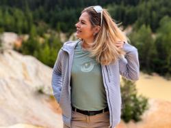 Husky Mertis L faded green dámské triko