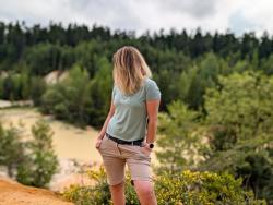 Husky Mertis L light grey dámské triko