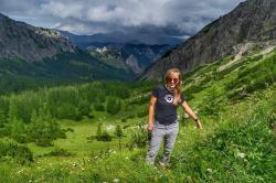 Husky Mertis L light grey dámské triko