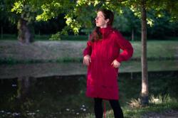 Husky Nevr L magenta dámský hardshell kabát