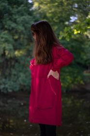 Husky Nevr L magenta dámsky hardshell kabát