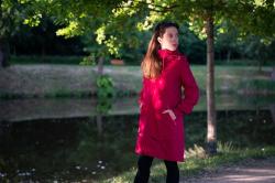 Husky Nevr L magenta dámsky hardshell kabát