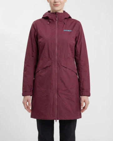 Husky Nua L bordo dámský hardshell kabát