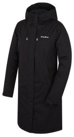 Husky Narvik L black dámsky hardshellový plnený kabát