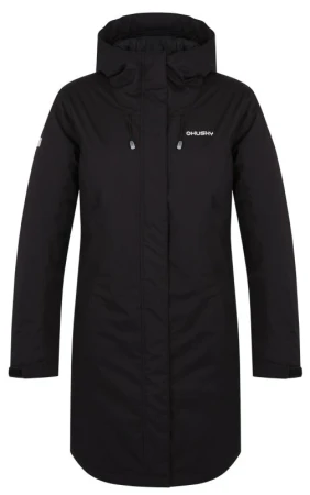 Husky Narvik L black dámský hardshellový plněný kabát