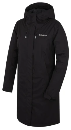 Husky Narvik L black dámský hardshellový plněný kabát