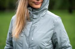 Husky Narvik L dark blue dámský hardshellový plněný kabát