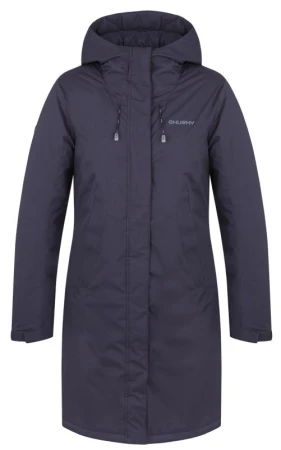 Husky Narvik L dark blue dámský hardshellový plněný kabát